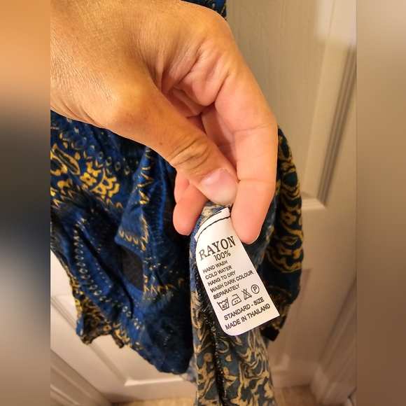 NWT | Flattering Lightweight Blue Dress - Picture 6 of 7